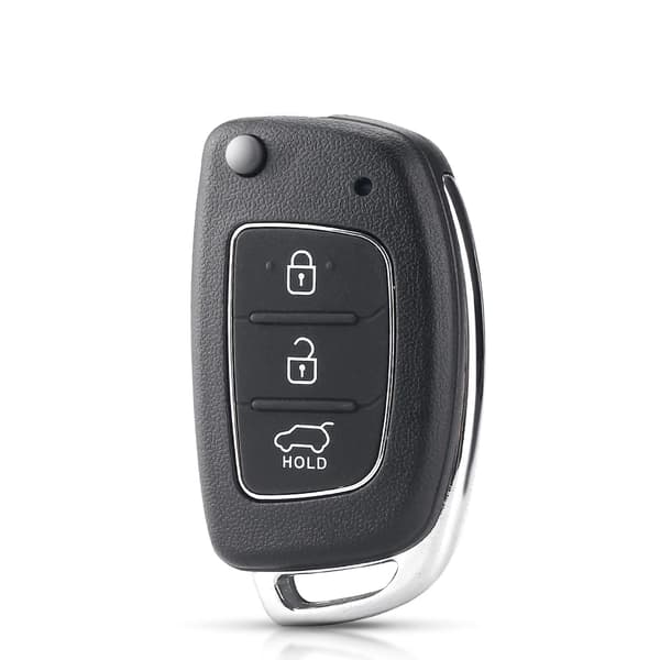 For Hyundai I10 I20 I40 IX35 Tucson 3 Button Flip Remote Key Case Cover Battery