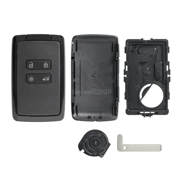 4 Button Card Remote Key Fob Case For Renault Koleos Clio Kadjar Captur Espace