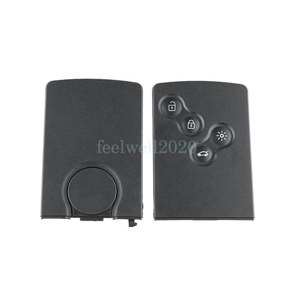 4 Button For Renault Laguna Megane Clio Scenic Smart Key Card Key Shell Battery
