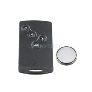 4 Button For Renault Laguna Megane Clio Scenic Smart Key Card Key Shell Battery