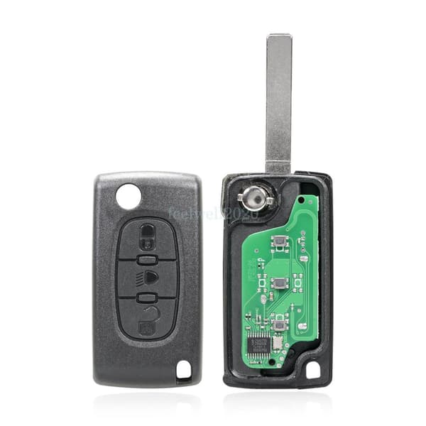 3 Button Light Remote Key Fob VA2 433Mhz For Citroen C2 C3 C4 C5 Grand Picasso