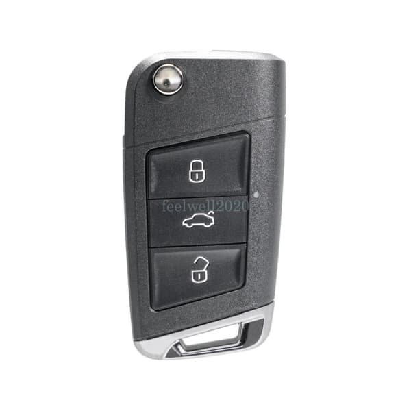 Upgrade 3 Button Flip Key Fob Case Cover For VW Passat Golf Polo MK7 Beetle Bora