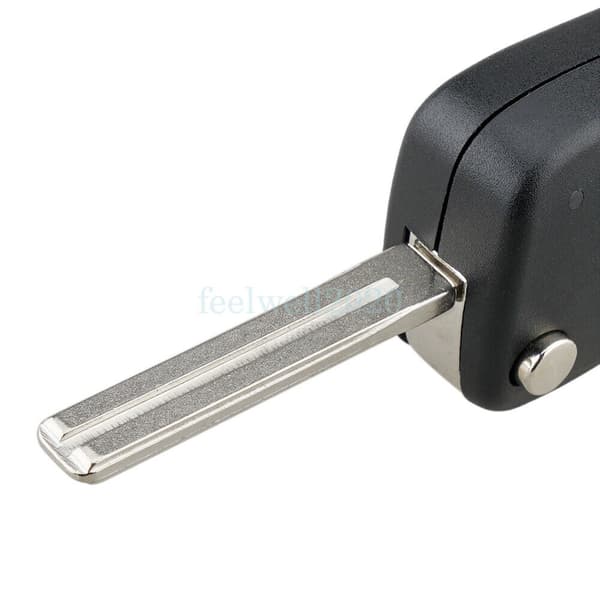 For Kia Picanto 3 Button Flip Remote Key Fob Case Shell Uncut Blade Replacement