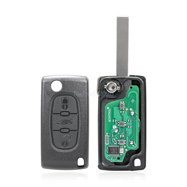 For Peugeot 207 307 308 407 607 Citroen CE0523 3 Button 433Mhz Remote Key Fob