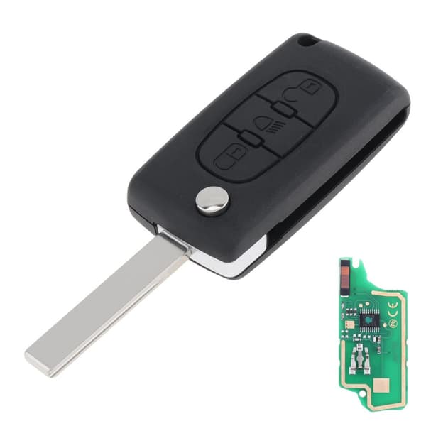 For Peugeot 207 307 308 407 607 Citroen CE0523 3 Button 433Mhz Remote Key Fob