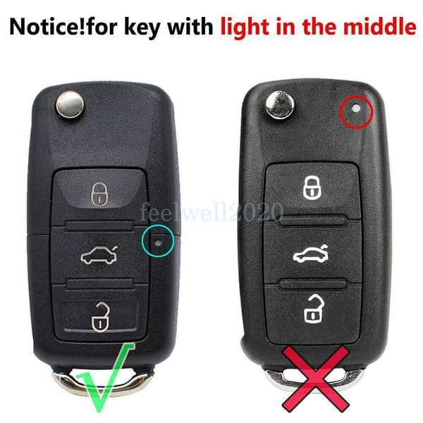 Flip Remote Key Fob Case Upgrade For VW Golf 7 MK7 Passat Polo Bora Jetta Repair