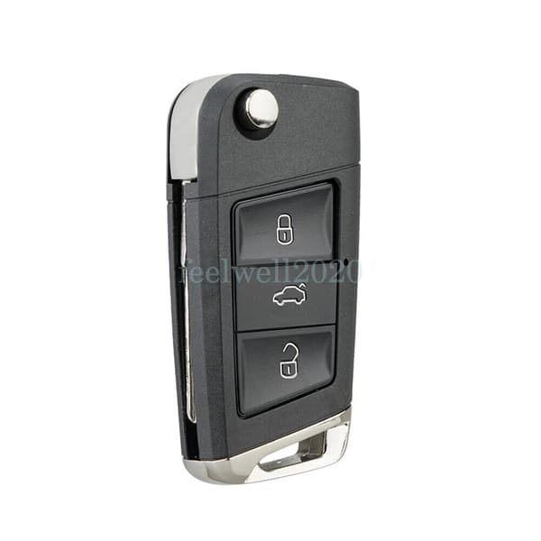 Flip Remote Key Fob Case Upgrade For VW Golf 7 MK7 Passat Polo Bora Jetta Repair