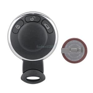 3 Button Remote Key Fob Case Cover for BMW Mini Cooper S Clubman Coupe + Battery