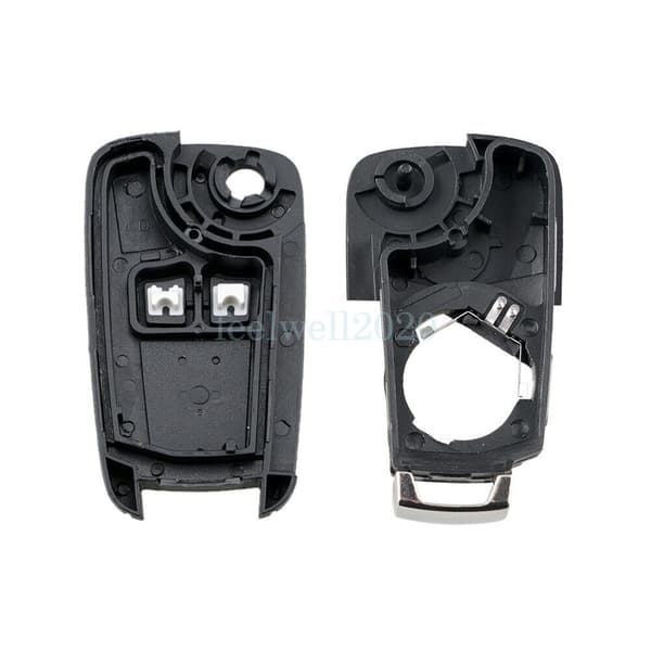 2 Button Key Fob Case + Battery For Vauxhall Opel Astra J Insignia Zafira Corsa