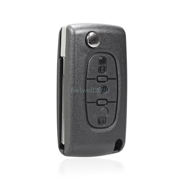 For Peugeot Partner 807 207 307 308 407 ID46 Chip Remote Key Fob 3 Button 433MHz
