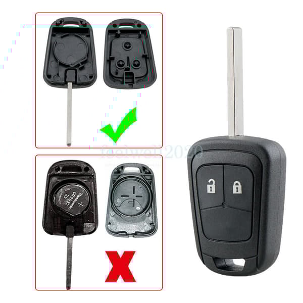 2 Button Remote Key Fob Case For Vauxhall Opel Astra J Insignia Corsa D E Meriva