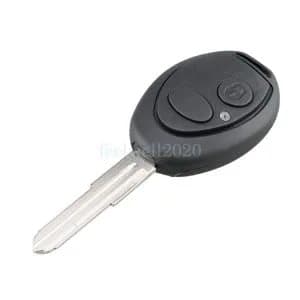2 Button Remote Key Fob Case + Blade For Land Rover 75 MG ZT Defender Freelander