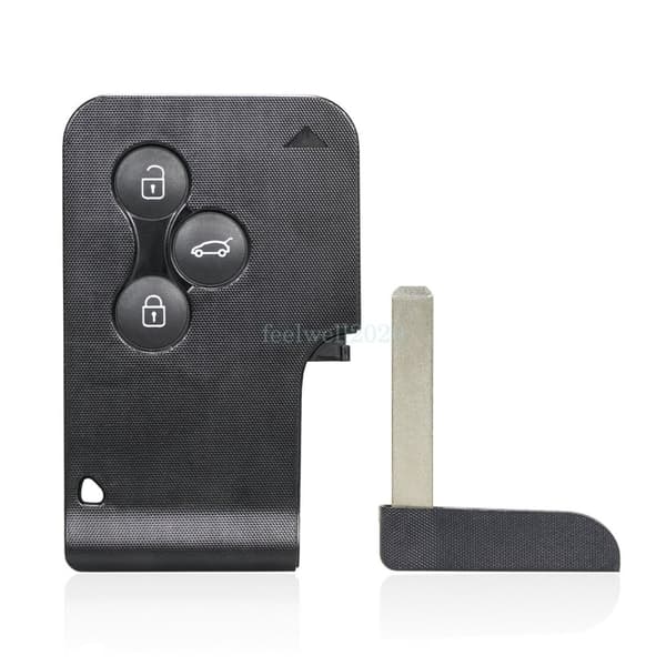 3 Button Key Card Fob Case For Renault Megane Scenic 2 2004 2005 2006 2007 2008