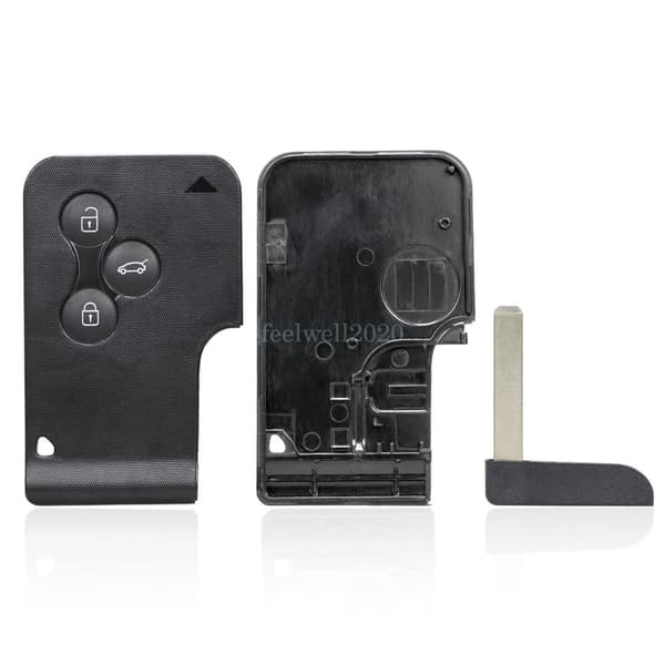 3 Button Key Card Fob Case For Renault Megane Scenic 2 2004 2005 2006 2007 2008