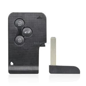 3 Button Key Card Fob Case For Renault Megane Scenic 2 2004 2005 2006 2007 2008