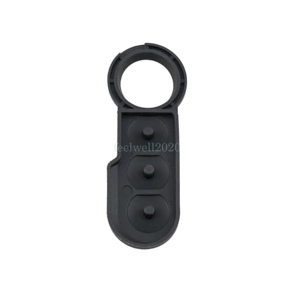 2X Replacement 3 Button Key Fob Case Rubber Pad for Fiat 500 Panda Abarth Punto