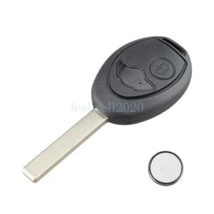 2 Button Remote Key Fob Case Cover + Battery CR2032 For BMW Mini Cooper R50 R53