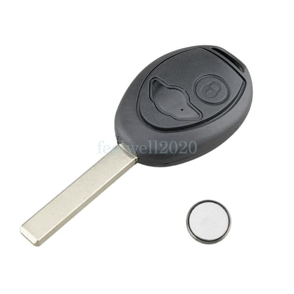 Remote Key Fob Case Battery For BMW Mini Cooper R50 R53 S 2001-2005 Replacement