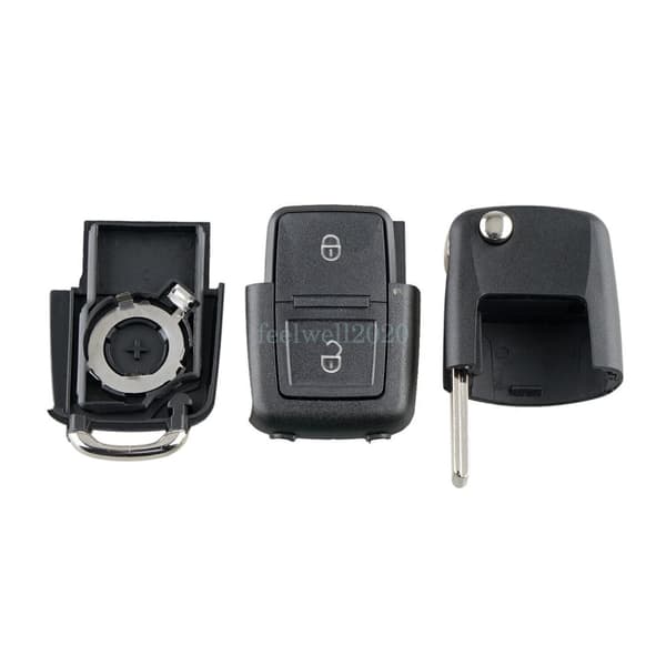 Replacement 2 Button Remote Key Fob Case For VW Volkswagen T5 Golf MK4 Polo Bora
