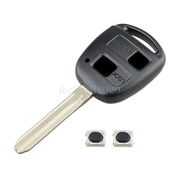 2 Button Remote Key Fob Case TOY43 Blade For Toyota Yaris Corolla RAV4 Hiace UK