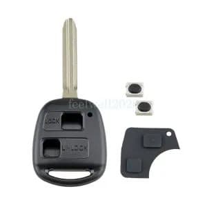 2 Button Remote Key Fob Case TOY43 Blade For Toyota Yaris Corolla RAV4 Hiace UK