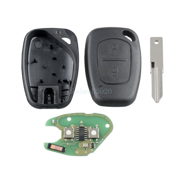 Remote Key Fob 433Mhz For Renault Traffic Kangoo Master 2003 2004 2005 2006 2007
