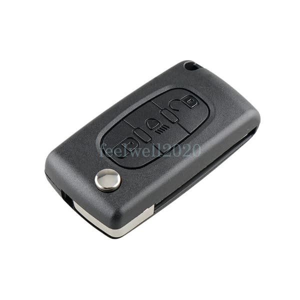 3 Button Remote Flip Key Case Shell Fob VA2 For Citroen C2 C3 C4 C5 C6 Picasso