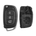 Miniatyrbilde 7 av 7: For Hyundai I10 I20 I40 IX35 Santa Fe 3 Button Remote Flip Key Fob Shell Case