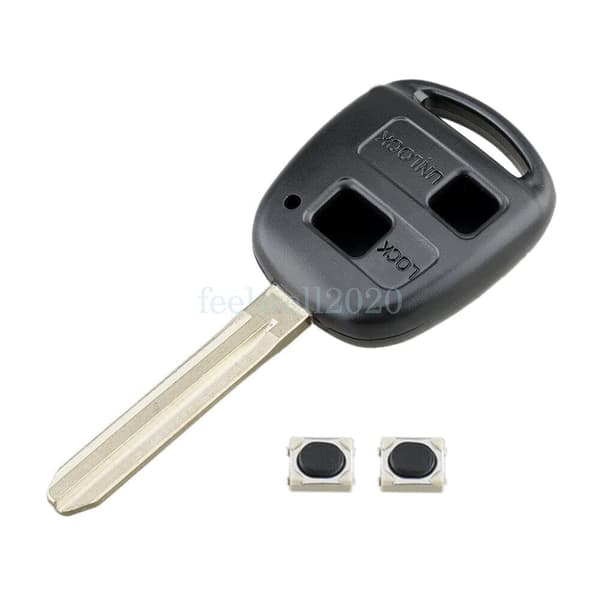 2Button Remote Key Fob Case Shell For Toyota Yaris 1999 2000 2001 2002 2003 2004