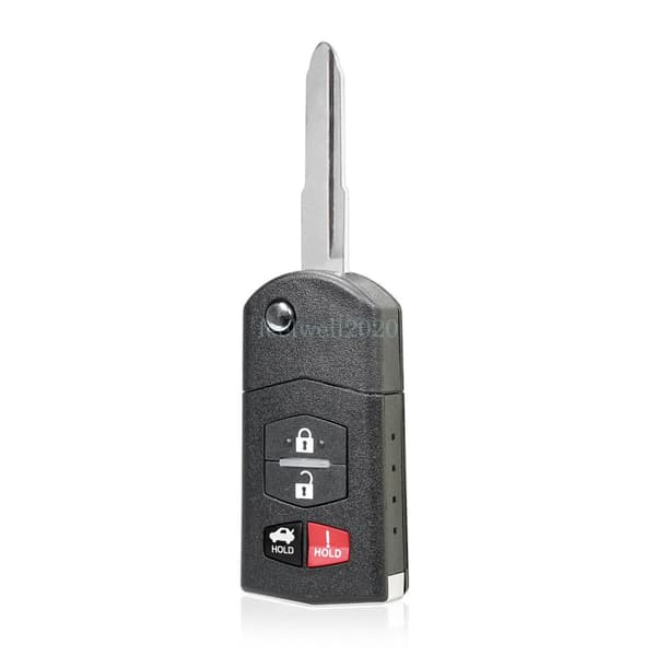 4 Button Car Flip Key Fob Case for Mazda 3 5 6 MX-5 RX8 2010 2011 2012 2013 2014