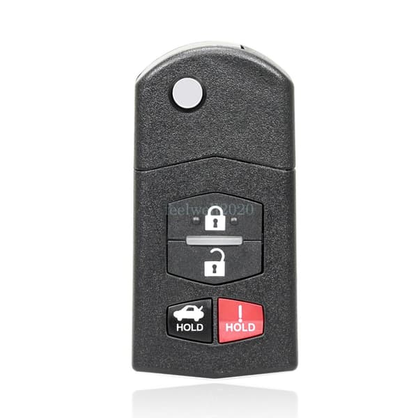 4 Button Car Flip Key Fob Case for Mazda 3 5 6 MX-5 RX8 2010 2011 2012 2013 2014