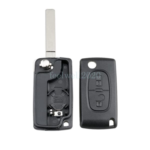 2 Button For Citroen C2 C3 Remote Flip Key Fob Case Shell Cover VA2 Blade CE0536