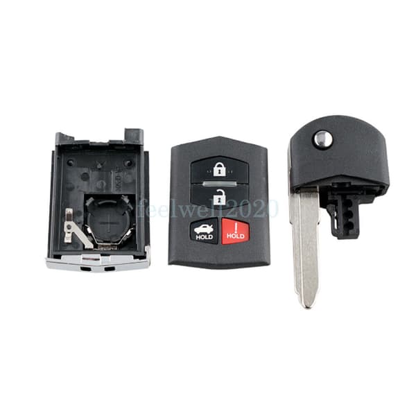 4 Button Remote Key Fob Case For Mazda 3 5 6 MX-5 RX8 2010 2011 2012 2013 2014