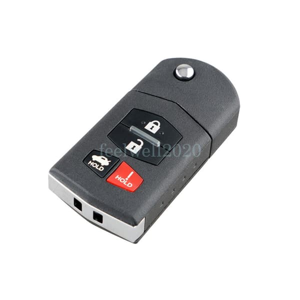4 Button Remote Key Fob Case For Mazda 3 5 6 MX-5 RX8 2010 2011 2012 2013 2014
