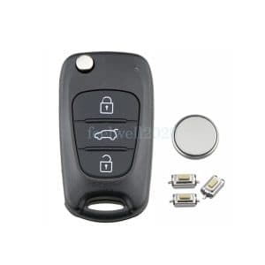 Car Key Fob Case Repair Kit 3 Button For I20 I30 IX35 Veloster Kia Ceed Sportage