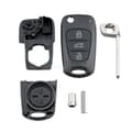 Pikkukuva 3 / 7: For Kia Ceed Sportage Sorento Rio Pro Soul 3 Buttons Flip Car Key Fob Case Shell