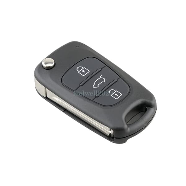 For Kia Ceed Sportage Sorento Rio Pro Soul 3 Buttons Flip Car Key Fob Case Shell