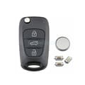 Pikkukuva 6 / 7: For Kia Ceed Sportage Sorento Rio Pro Soul 3 Buttons Flip Car Key Fob Case Shell