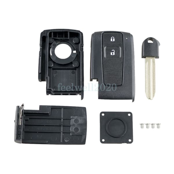 For Toyota Prius 2006 2007 2008 2009 2 Button Remote Key Fob Case Shell + Blade