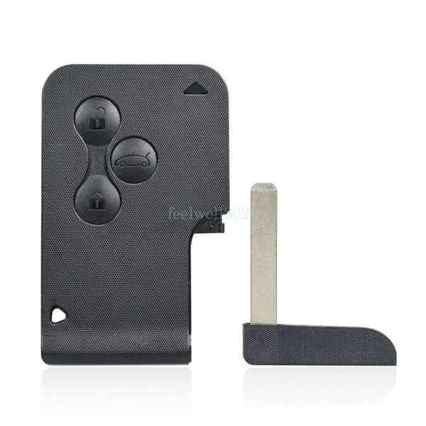 433MHz 3 Button Key Card Fob For Renault Clio 2006 2007 2008 2009 2010 2011 2012