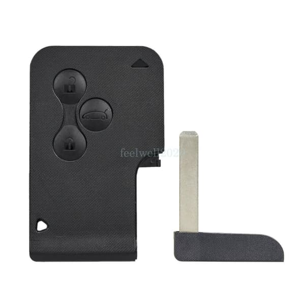 3 Button 433Mhz Remote Card Key Fob For Renault Megane Scenic Clio 2006 - 2012