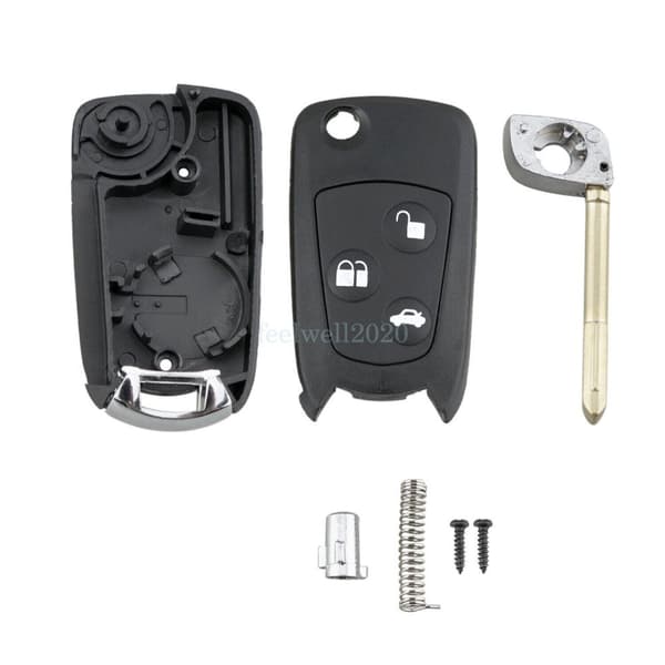 Upgrade 3 Button Flip Key Case For Ford Fiesta Focus Mondeo Fusion Remote Fob