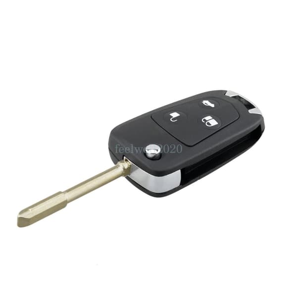 Upgrade 3 Button Flip Key Case For Ford Fiesta Focus Mondeo Fusion Remote Fob