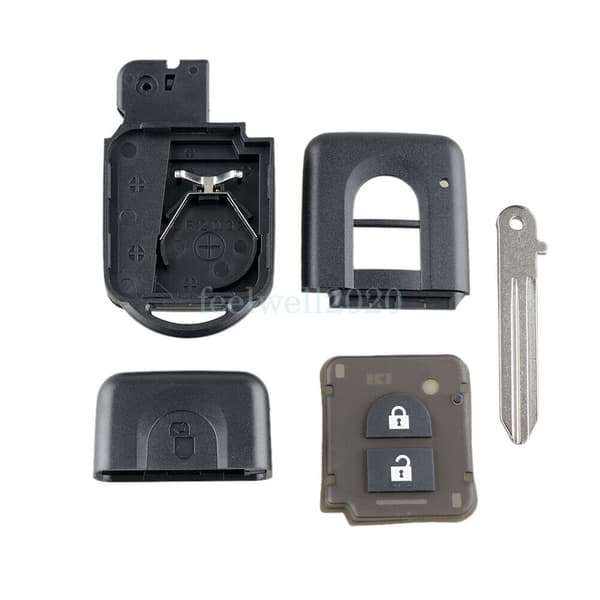 2Button Flip Key Fob Case Shell for Nissan Qashqai X-trail Micra Note Pathfinder