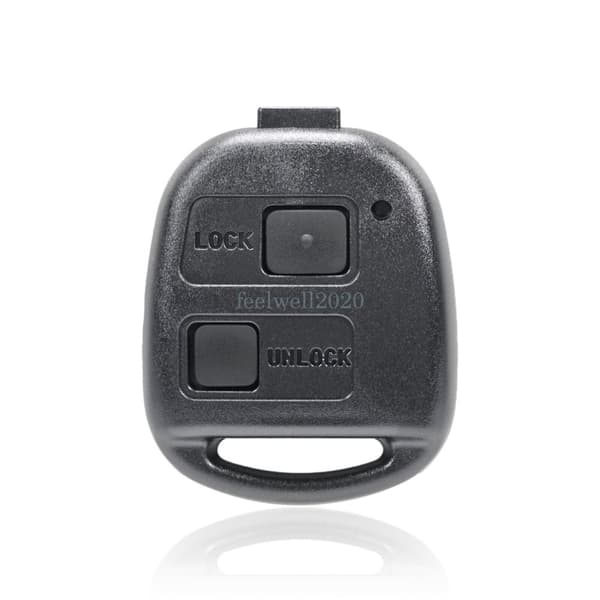 2 Button Car Key Fob Case For Toyota Corolla Yaris Prado Tarago + Rubber Pad