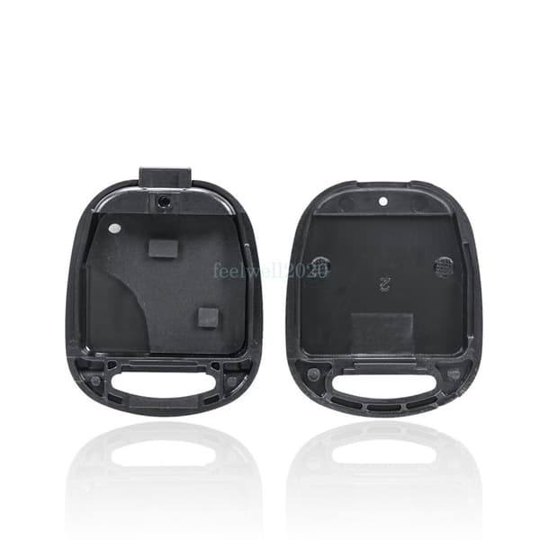 2 Button Car Key Fob Case For Toyota Corolla Yaris Prado Tarago + Rubber Pad