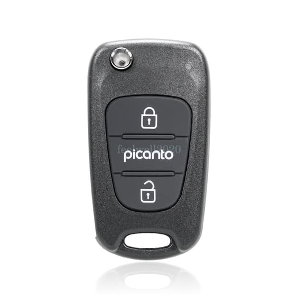 Fits Kia Picanto 3 BUTTON KEY FOB Remote Control Shell case CR2032 battery