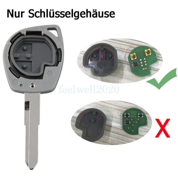 For Vauxhall Agila B 2008 2009 2010 2011 2012 2013 2014 2015 Key Fob Case Shell