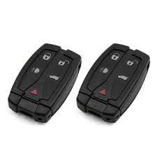 2PCS Remote Car Key Fob Case Shell + Blade 5 Button For Land Rover Freelander 2