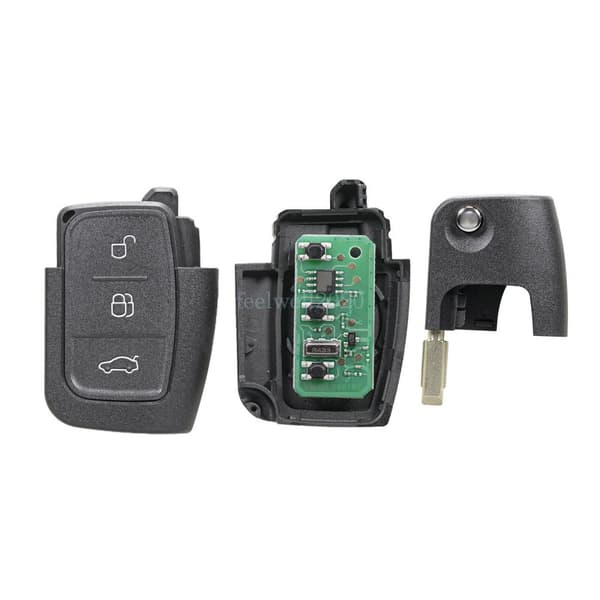 3 Button 433Mhz Flip Remote Key Fob For Ford Focus Fiesta Mondeo Puma KA Transit